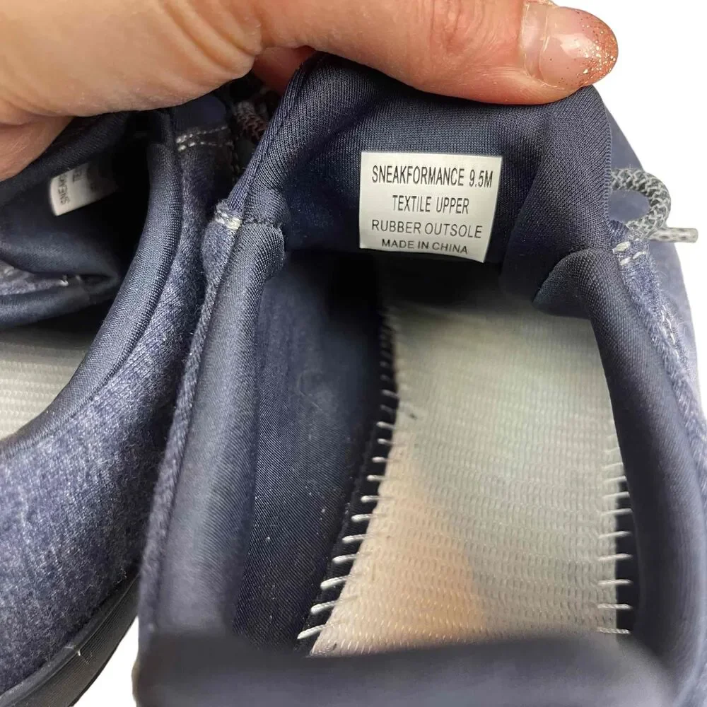 Johnnie-O Mens Navy Lightweight‎ Comfort Walking Sneakers Size 9.5